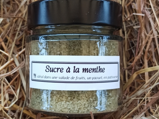Sucre à la menthe poivrée